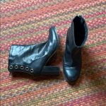 Musse & Cloud  SPAIN BLACK GROMMET ZIP UP HEELED BOOTIES Photo 1