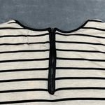 Romeo + Juliet Couture Crewneck Stripe Faux Leather Trim Top Size Small NEW Photo 4