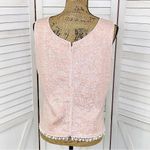 Stephen Chu Vintage Sequin Beaded Sleeveless Sweater Top Pink Large Pink Photo 3