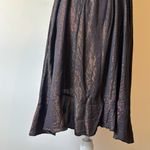 Anthropologie  Amadi Alloy Ruffled Metallic Mini Dress Bronze Size LP NWT Photo 10