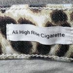 frame denim Frame Ali High Rise Cigarette Leopard Print Jeans Womens 27 Trendy Fashionable Photo 4