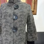 Joseph Ribkoff Geometric Art To Wear Combo Sleeve Button Front Jacket Sz 8 π§‘π Photo 3