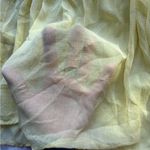 Free People Beaded Sequin Floral Star Lace Sheer Flowy Yellow Top Photo 4