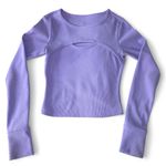 MOVE THEOLOGY LIGHT PURPLE LONG SLEEVE TULIP BACK ACTIVE TOP SMALL Photo 0