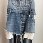Carmar‎ sz S blue distressed cutout cottagecore Denim Overalls Photo 3