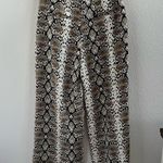 Banana Republic  Wide Leg Career Pants Professional Snakeskin 2 Petite Photo 1