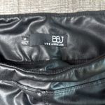 Women's Black Faux Leather Shorts Size M Photo 2