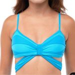 93 PlayStreet Butterfly Bikini Top Blue Size M Photo 1