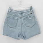 KanCan Signature Mom Fit High Rise Denim Short Light Wash Size 26 western casual Photo 1