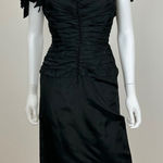 Vintage Notorious Dress Whimsigoth Witchy Glam Black Ruched Draped Corset XS Photo 0