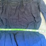 Victoria's Secret Beach Swim Cover Up Crochet Tassel Romper Ombre Blue B… Photo 4