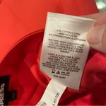 EXPRESS Cute  coral red snap front micro mini skirt with stretch Photo 5