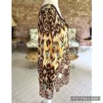 Club Z Animal Print Brown Multi Sequin Swim Beach Coverup L Tan Size L Photo 11