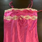 Victoria's Secret Y2K  Pink Satin Lace Slip Dress M‎ Fairycore Coquette Lingerie Photo 6