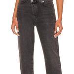 NWT Agolde aritzia Criss Cross Straight leg jeans denim size 24 black shambles Photo 1