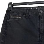 Calvin Klein SZ 28 Ankle Crop Skinny Jeans Mid-Rise Stretch Zip-Fly Black Wash Photo 2