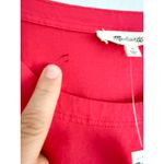 Madewell | NWT Side-Cinch Puff-Sleeve Tee in watermelon | Sz M Photo 7