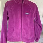 Columbia  Fleece Full Zip Jacket L Eggplant Purple Outdoor Granola Hiking Camping Photo 0