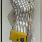 Coach  Dinky 3 way carry In Glovetanned Leather Yellow Crossbody, shoulder Bag Photo 9