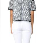 Rag and Bone  eyelet Lace Black & White Floral 'Flavia' Off-The-Shoulder Top Size S Photo 1