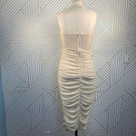 Zya‎ ZYA the Label Zephyr Halter Dress Cream Gold Ruched Halter Dress Size 12 Photo 8