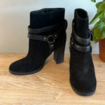 UGG  Australia Dandridge Women's Black Suede High Heel Ankle Boots 1019010, 6.5 Photo 0
