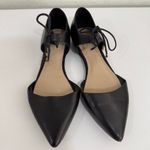 ALDO Black Leather Ankle Strap Pointed Toe Ballet Flats Size 7 Photo 6