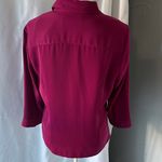 Liz Claiborne  Fuchsia Button-Down Blouse Photo 4