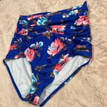 COCOSHIP  High-waisted size XL floral print swim bottoms Photo 2