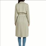 Badgley Mischka Angelina beige satinTrench XL NWT Photo 1