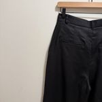 Reformation mason linen pant black high rise drapey wide leg trouser 8Petite NWT Photo 12