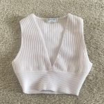 Aritzia  White Fitted Crop Tank Top Photo 0