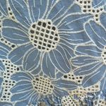 Christina Floral Blue and Cream Mini Dress Photo 4