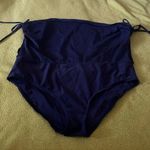 Tropical Escape Stylish Navy Blue One-Piece Swimsuit Photo 1