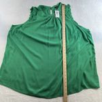 Torrid Plus 4 4X Ruffle Mock Neck Tank Rayon Slub Jelly Bean Kelly Green Top Photo 12