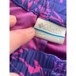 Columbia  Sportswear Women's Purple Pink Leaf Print Athletic Shorts Size L Photo 3