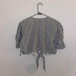 Revolve Privacy Please Striped Cropped Blouse Photo 3