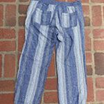 Old Navy Linen blue striped pants 🌊 Photo 2