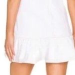 Cinq a Sept ~ Size 4~ White Denim Josi Ruffled Mini Dress ~ $395 Photo 1