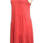 Cut•Loose Coral Hanky Linen Blend Patch Sleeveless V Photo 2