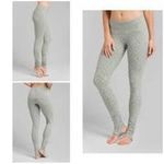 prAna Serafina Ruched Optional Footed Legging Agave Sizzle Green size medium Photo 1