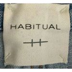 Habitual Poplor Blue High-Waist Y2K Wide Leg Crop Jeans Distressed Raw Hem SZ 2 Photo 7