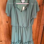 Francesca's Large Francesca’s Jun Ivy Olive Dress Photo 0