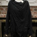 BLANK NYC NWT  drape front black coat / M Photo 0