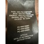 Aritzia Wilfred Brown Faux Leather High Waist Straight Wide Leg Trousers Pants 0 Photo 4