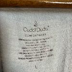 Cuddl Duds Comfortwear Gray Neutral Shawl Collar Cardigan Photo 6