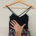 PINK - Victoria's Secret  Black Floral Mini Dress Stretch Casual Comfy Spring XS Photo 1