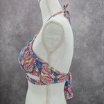 Urban Sea  Pink Print Padded Crisscross String Tie Bikini Top Swimwear Medium Photo 1