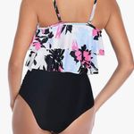 Generic :  Tankini Swimsuit for Women Two Piece High Waisted Bathing Suit Tummy Control Ruffled Flounce Top with Bottoms Photo 4