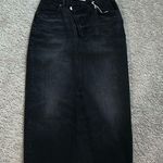 Reformation  Black Denim long Skirt. 27 Photo 9
